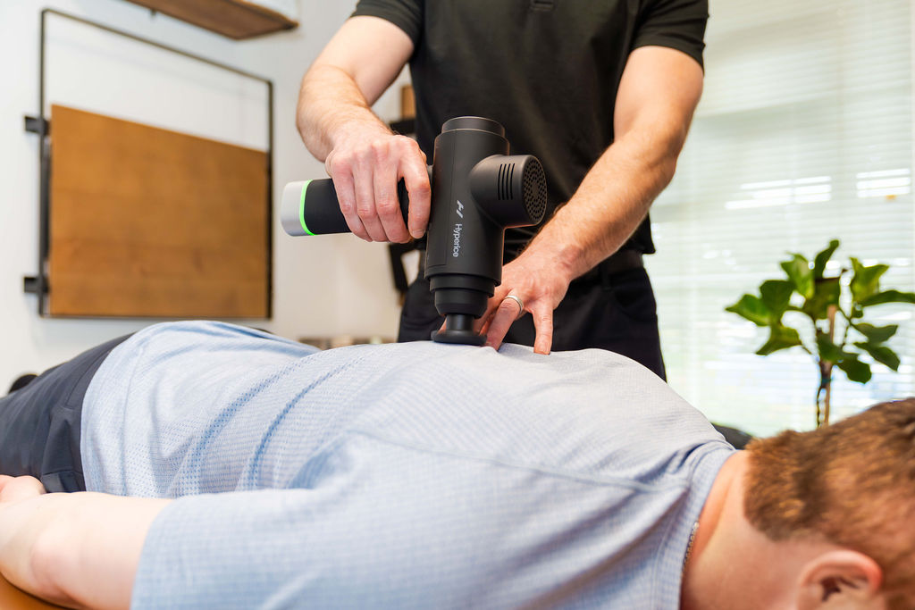 Percussion Therapy at Recovery Bar & Wellness